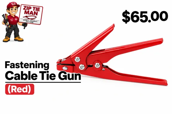 Fastening Cable Tie Gun (Red)